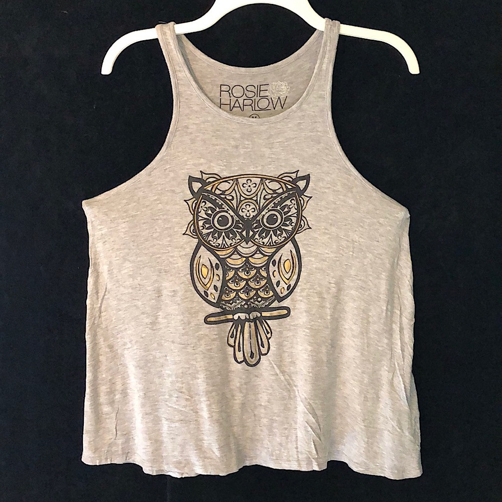 Rosie Harlow Owl Graphic Tank Top